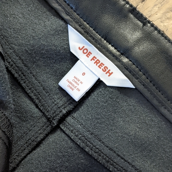NWOT Joe Fresh faux leather pants - Picture 5 of 6